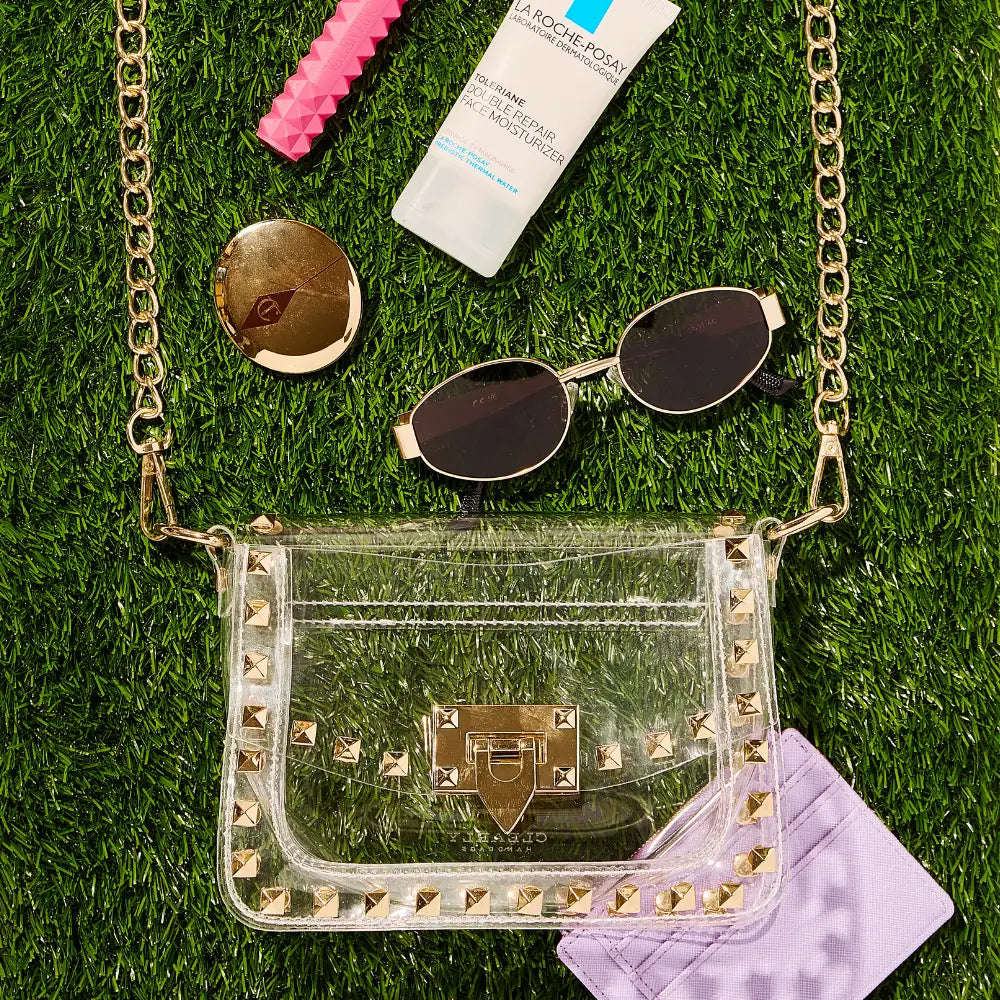 THE JACKIE STADIUM BAG in Gold