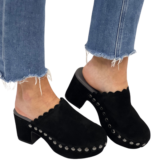 GEMINI in Black Suede
