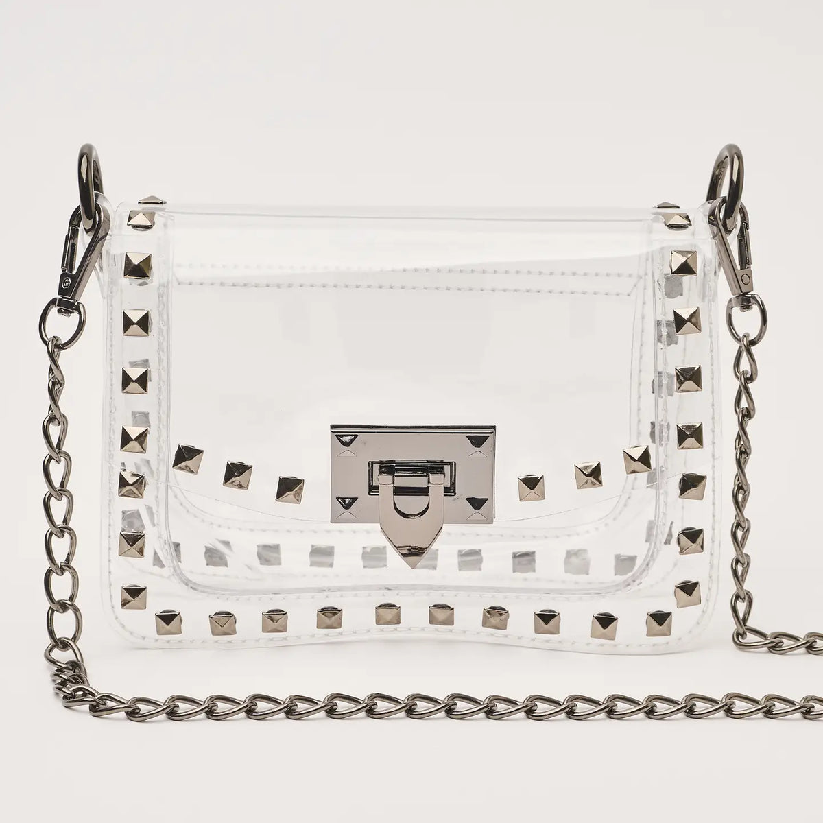 THE JACKIE STADIUM BAG in Gunmetal