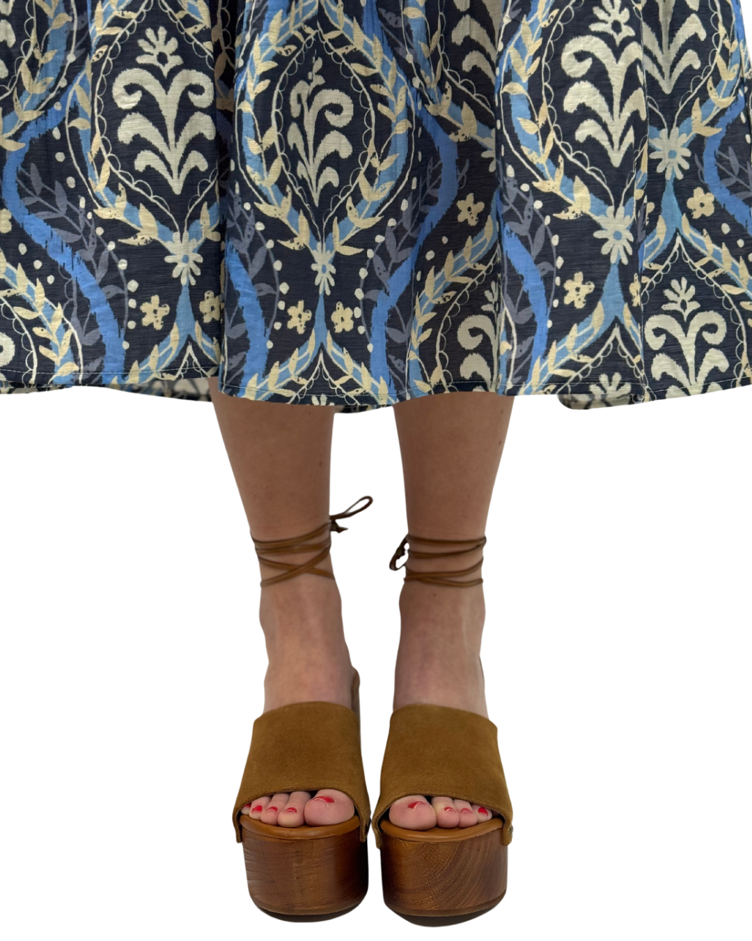 FRONT ROW WRAP CLOG in Vachetta