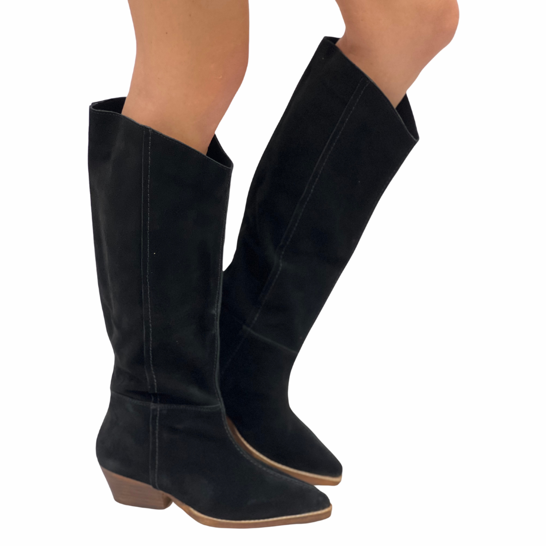 SWAY LOW SLOUCH BOOT in Black