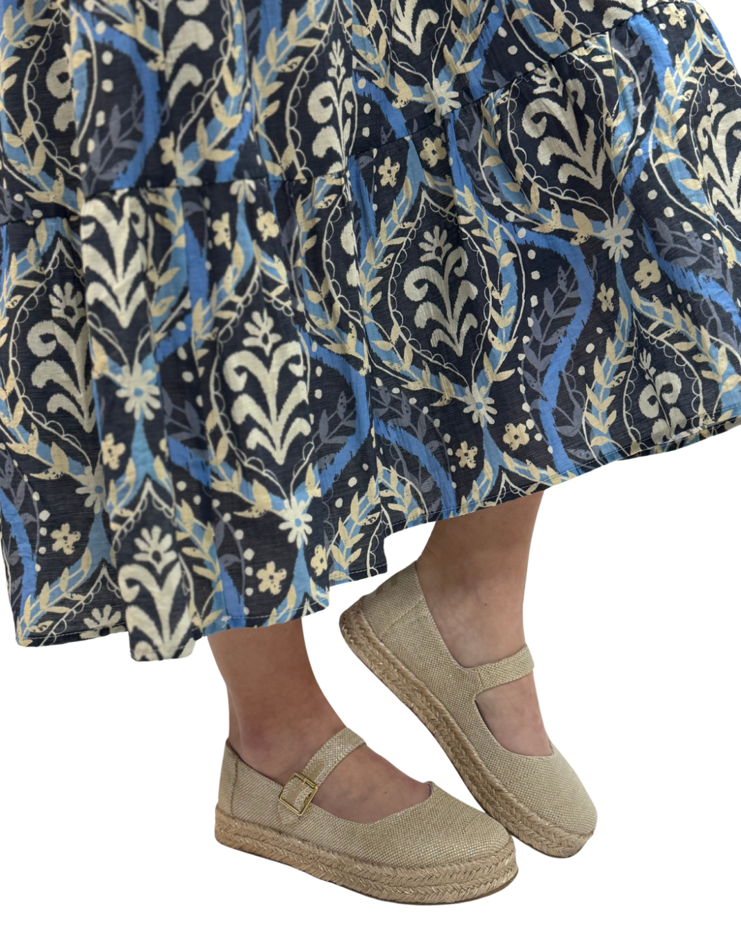 CAROLINA MARY JANE in Champagne Glitter