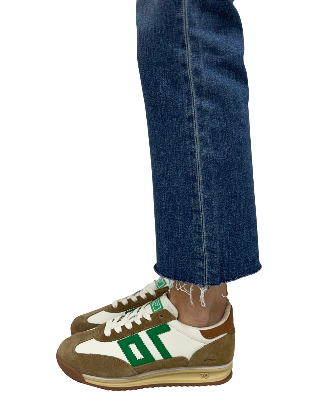 JOGGER M in White Camel Green