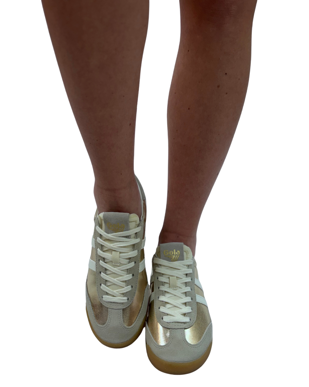 FIREFLY TRAINER in Gold + Off White