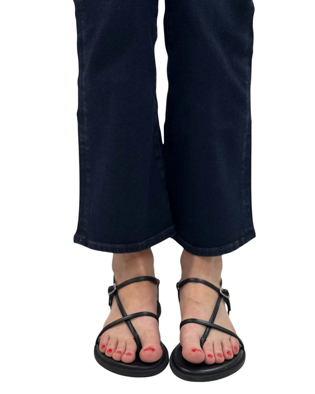 CORSICA STRAPPY SANDAL in Black Tide