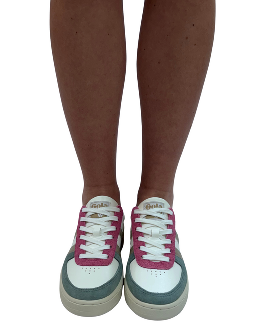 GRANDSLAM QUADRANT in Off White + Green Mist + Salmon