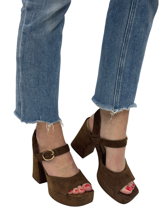 FATIMA in Cocoa Suede