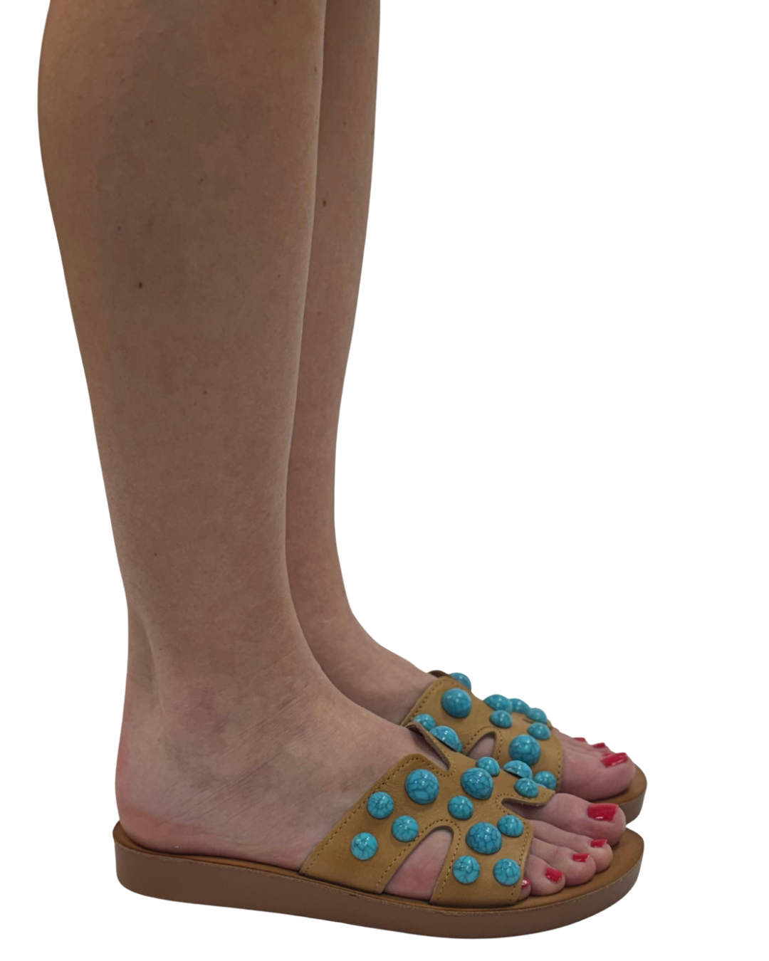 ALEX in Taupe + Turquoise