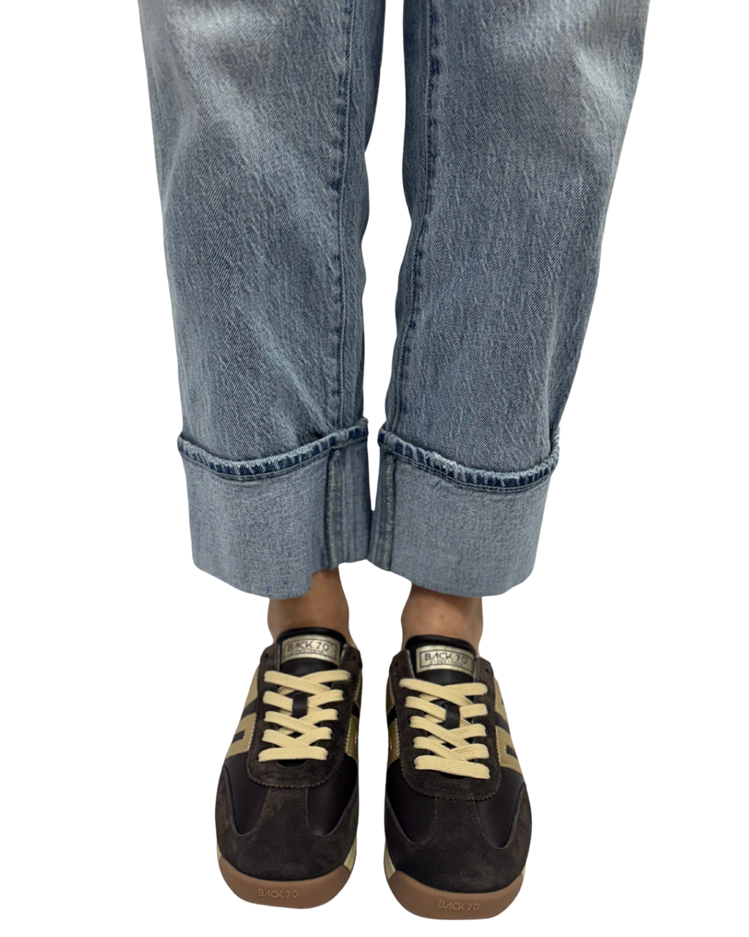 JOGGER N in Coffee + Gold