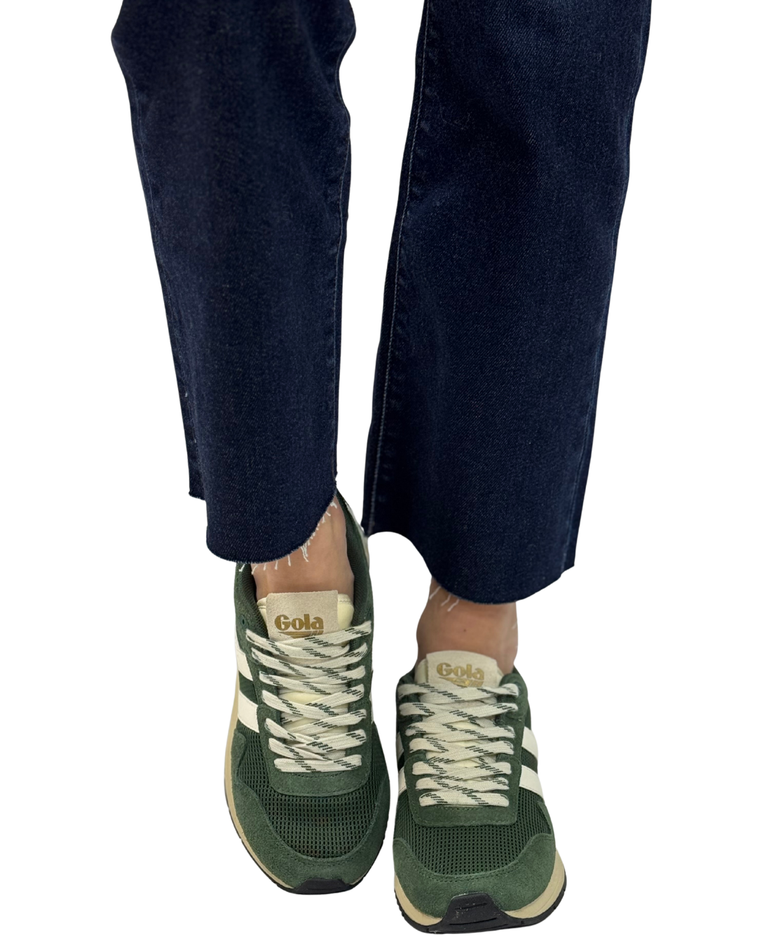 DELTA in Evergreen + Off White