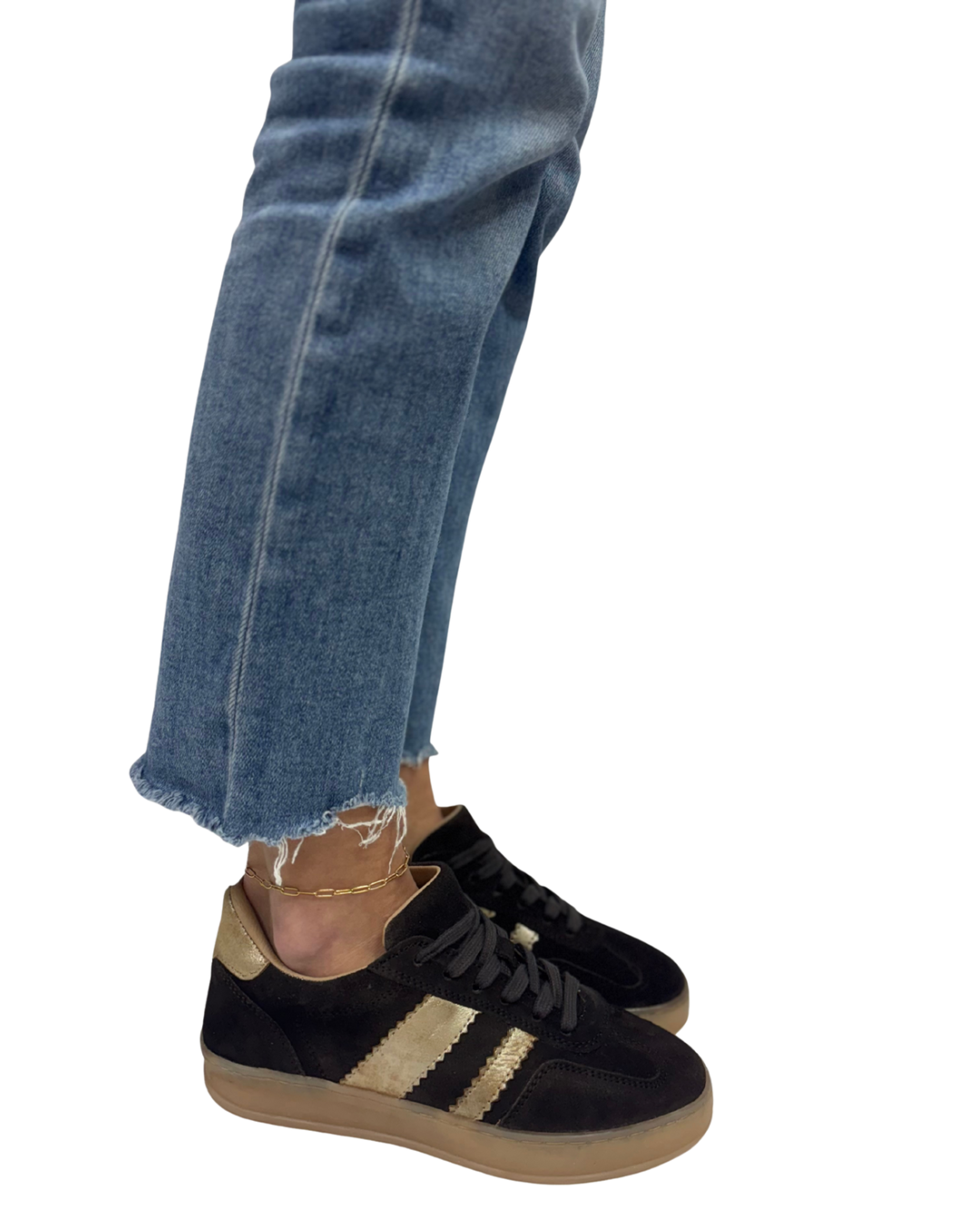 JON QWILL in Dark Brown + Gold