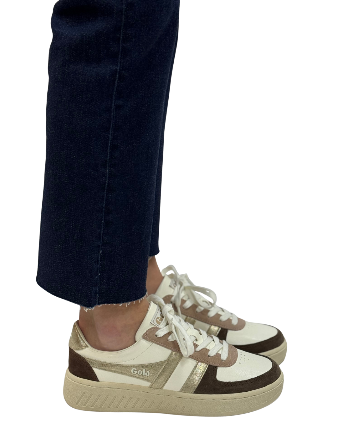 GRANDSLAM QUADRANT in Off White + Otter + Gold + Dark Brown