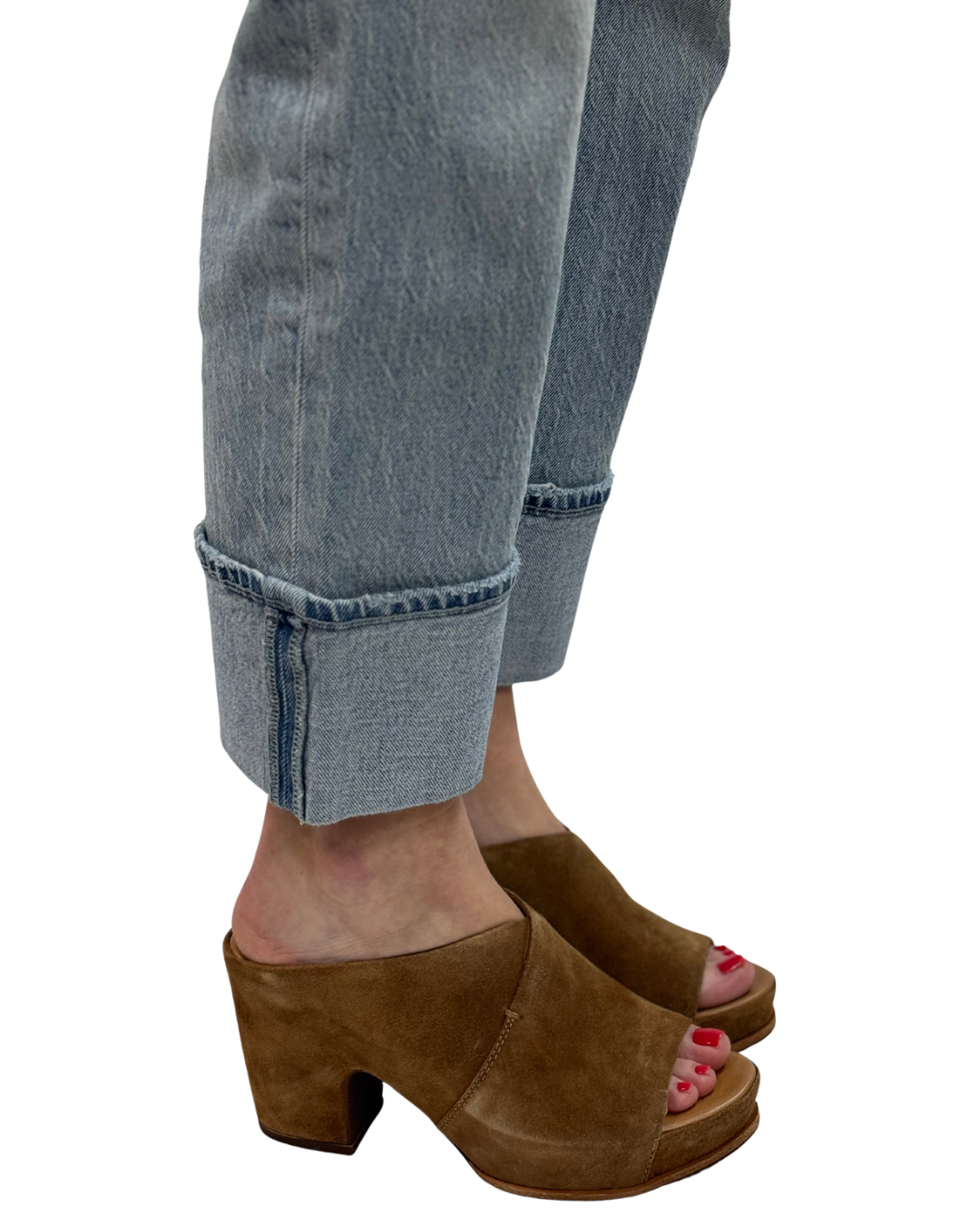 STOWE in Brown Suede