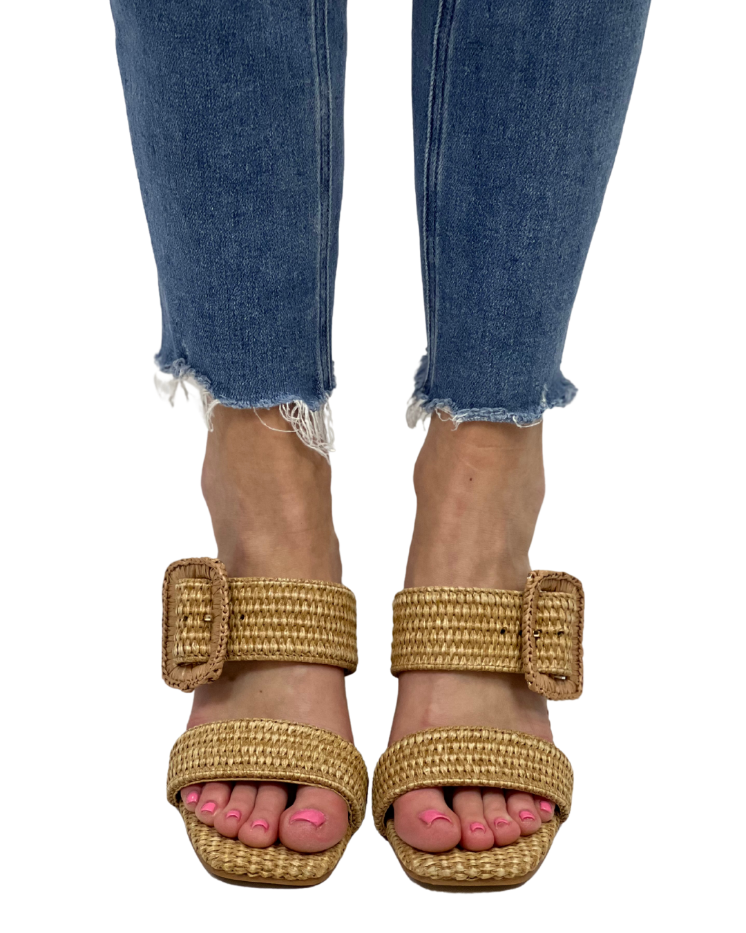 LUCY in Cognac Raffia