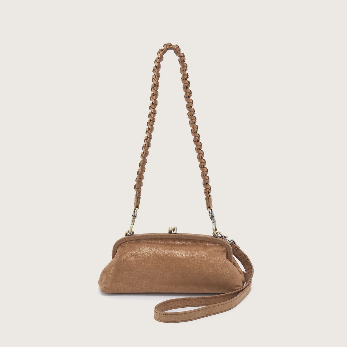 ALBA FRAME SMALL SHOULDER in Honey Gold