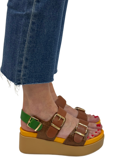 BROOKE in Tan Multi