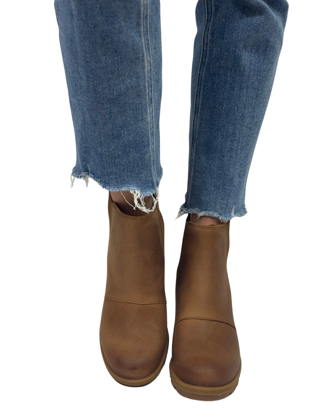 JOAN RHAPSODY CHELSEA WEDGE in Velvet Tan + Gum