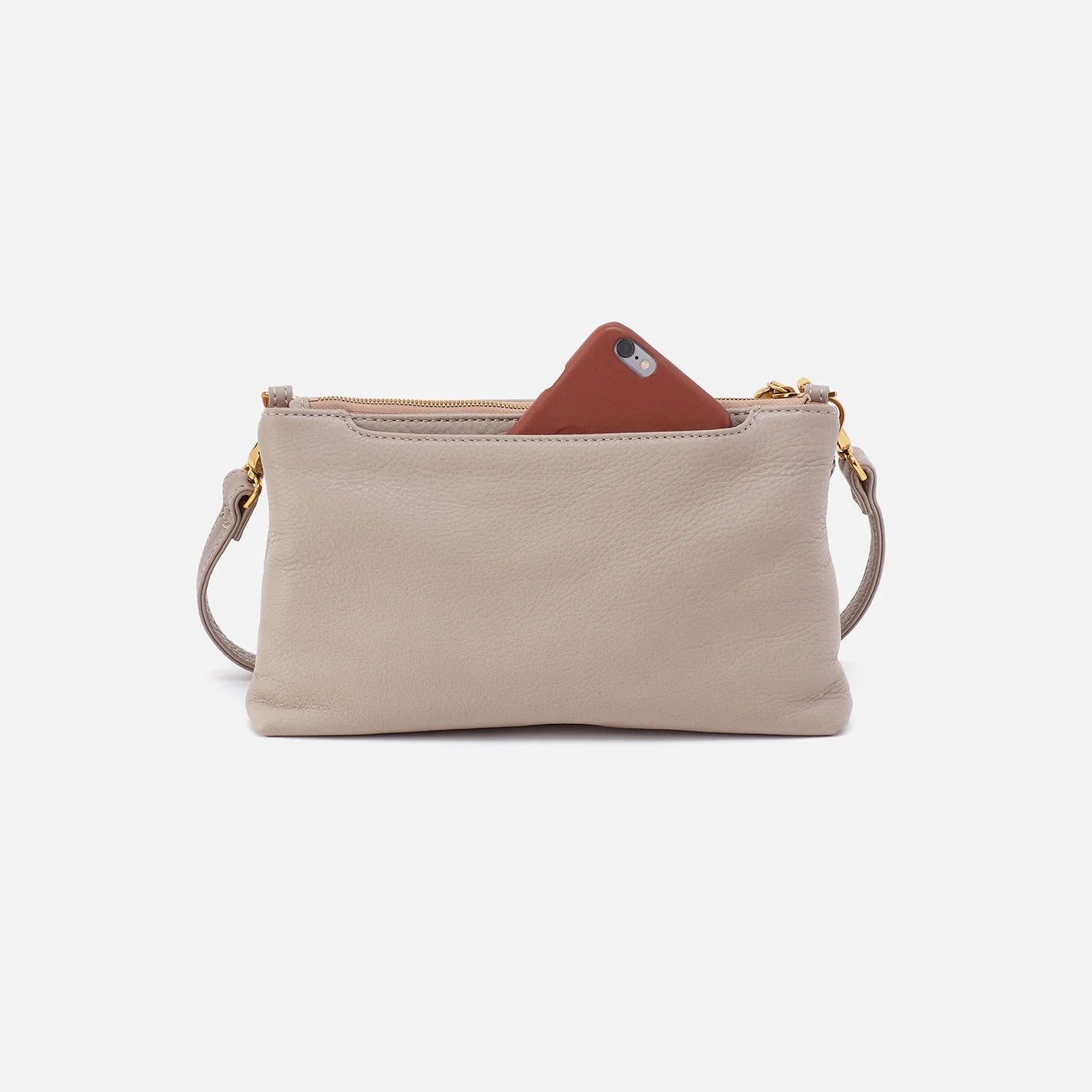 DARCY DOUBLE CROSSBODY in Taupe