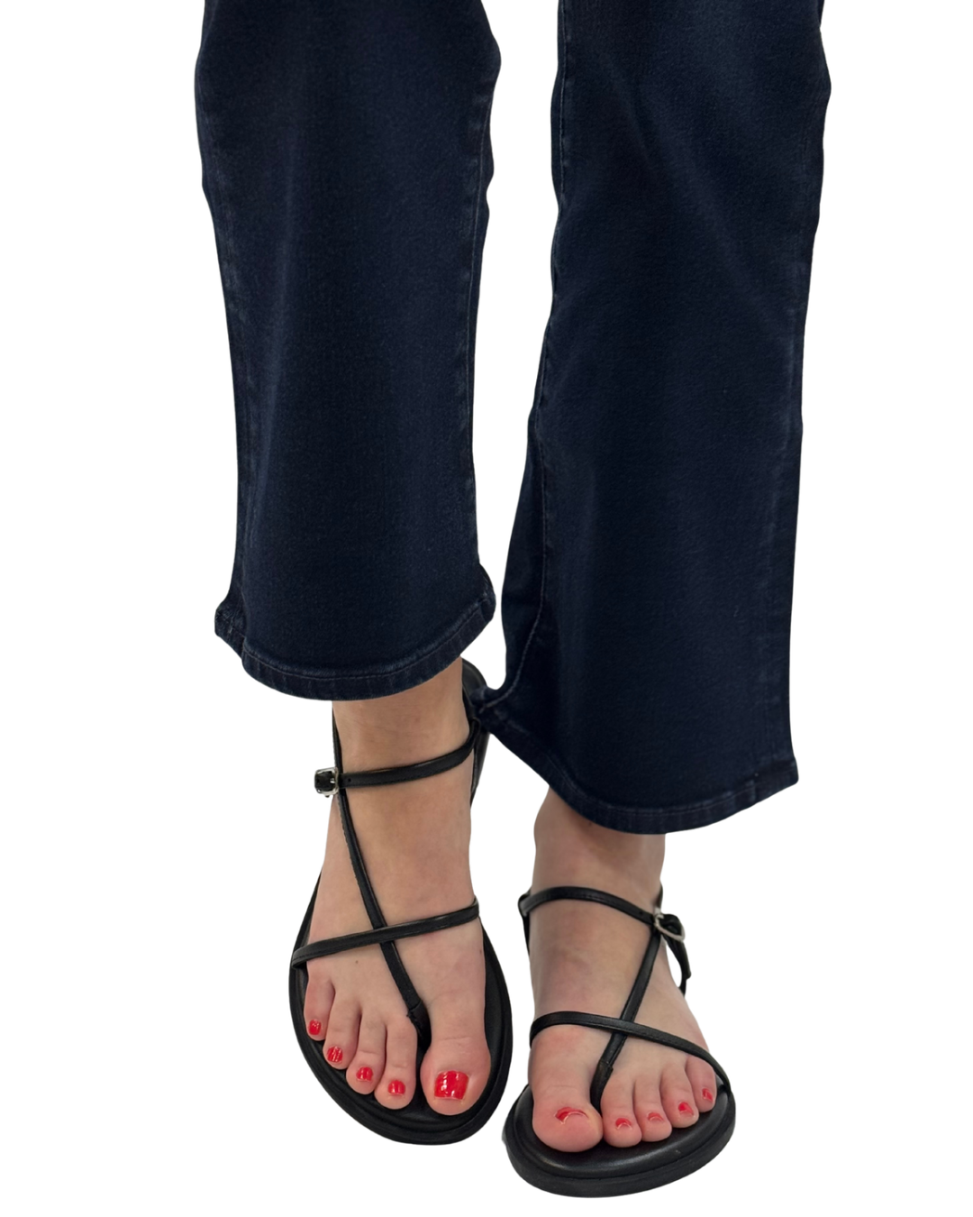 CORSICA STRAPPY SANDAL in Black Tide