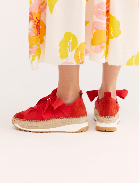 CHAPMIN ESPADRILLE SNEAKER in Red