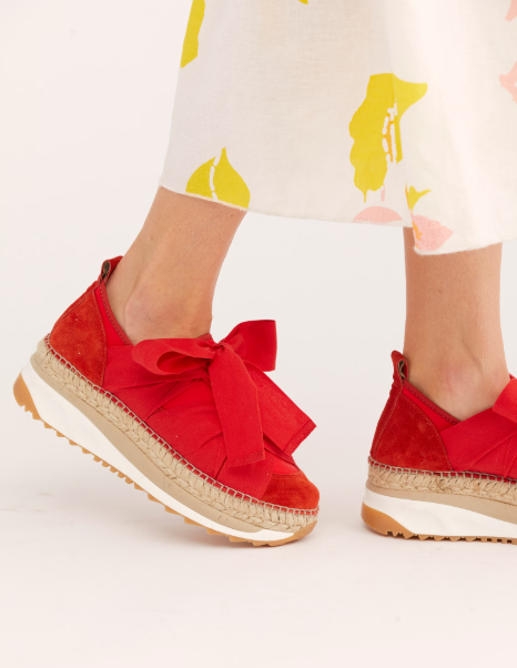 CHAPMIN ESPADRILLE SNEAKER in Red