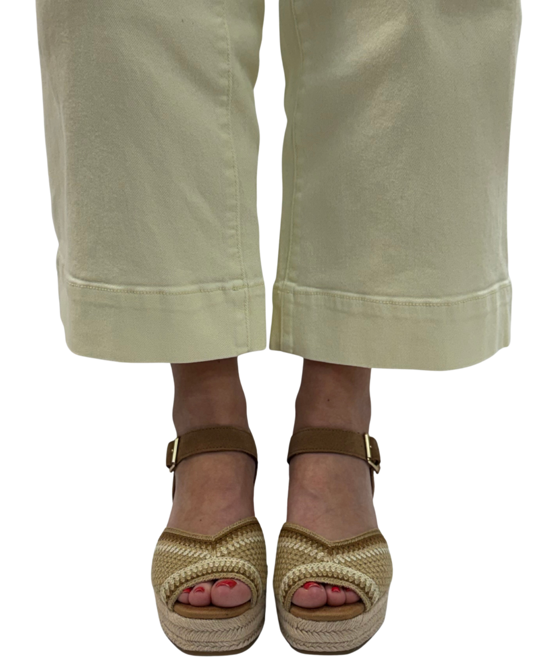 ISLA PEEP TOE in Almond Crochet
