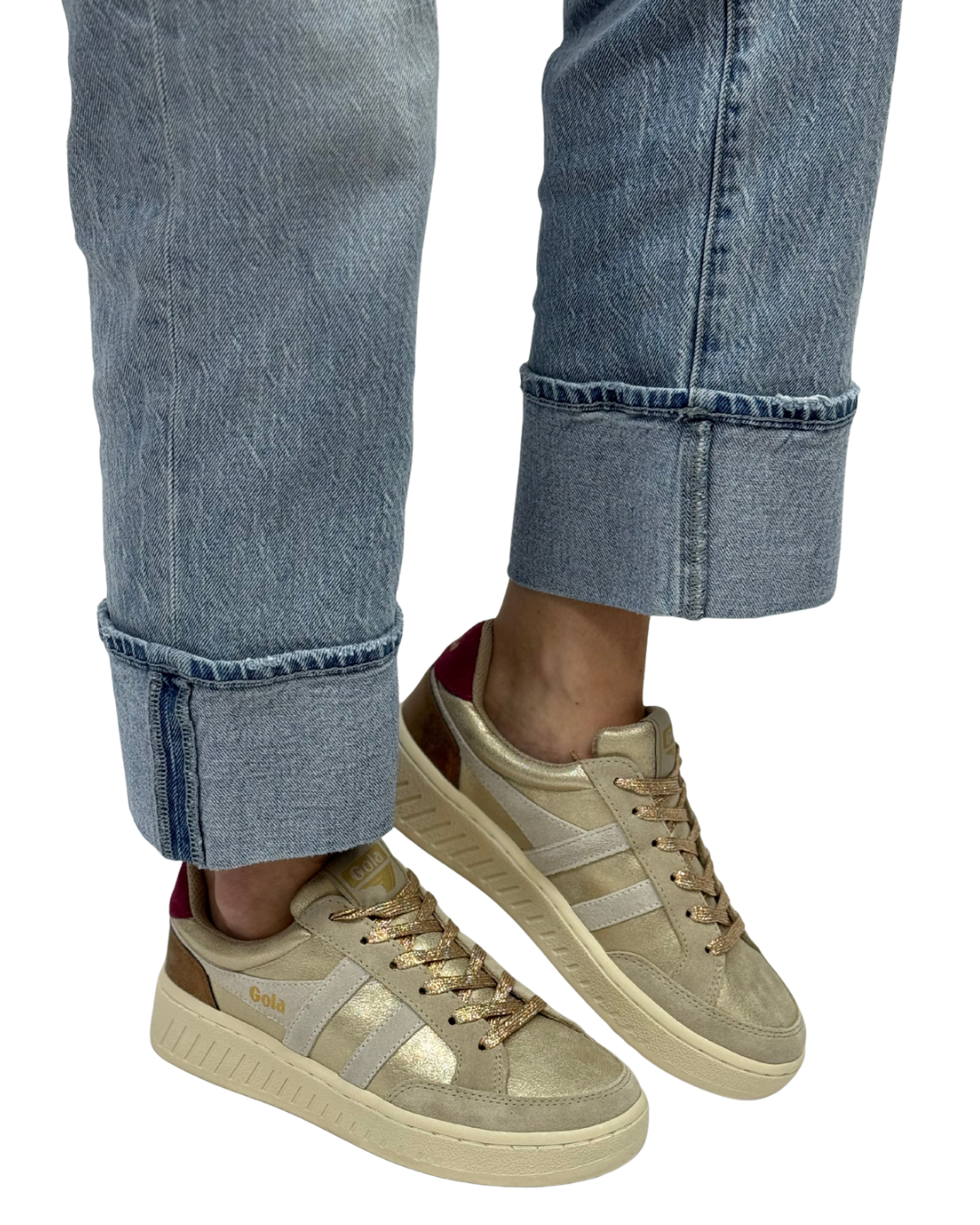 SUPERSLAM BLAZE II in Gold + Off White + Cerise