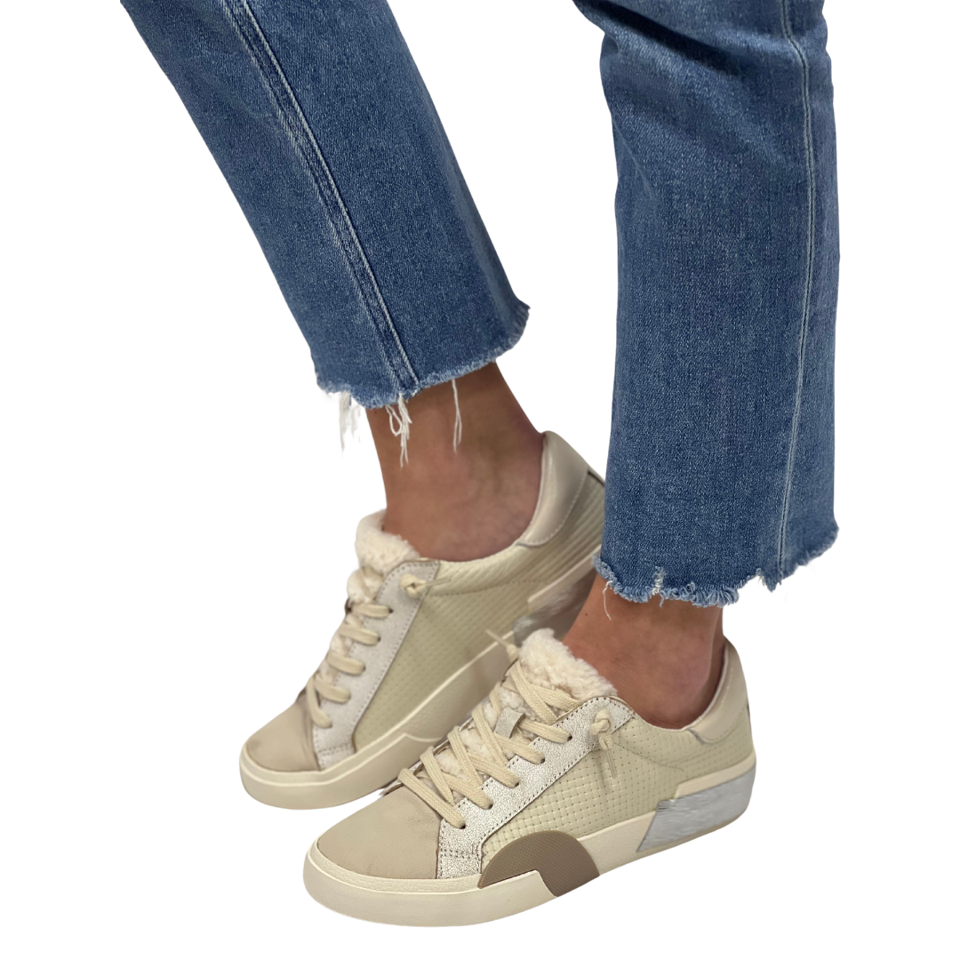 ZINA PLUSH in Off White Woven