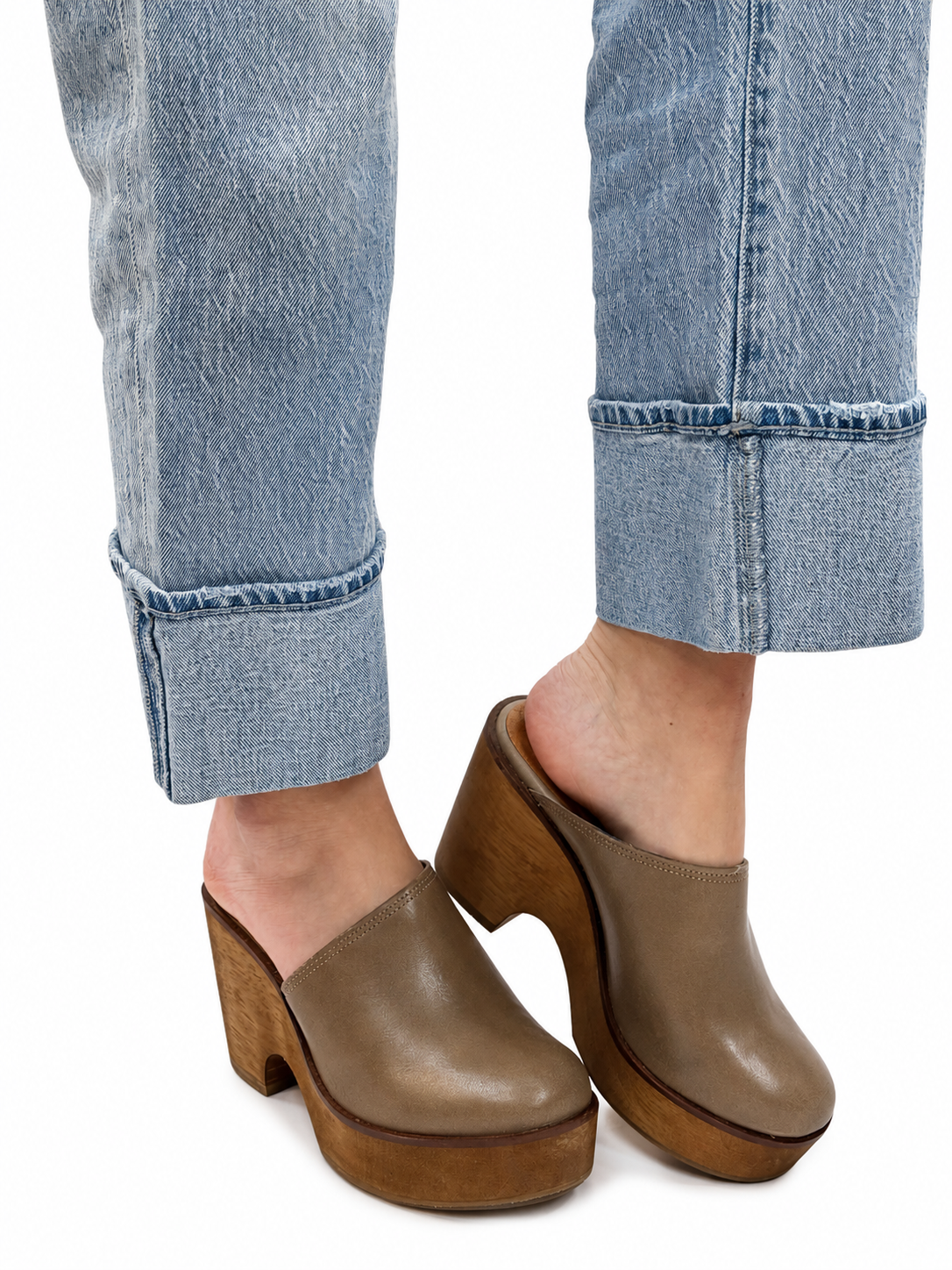HUDSON WEDGE CLOG in Mushroom