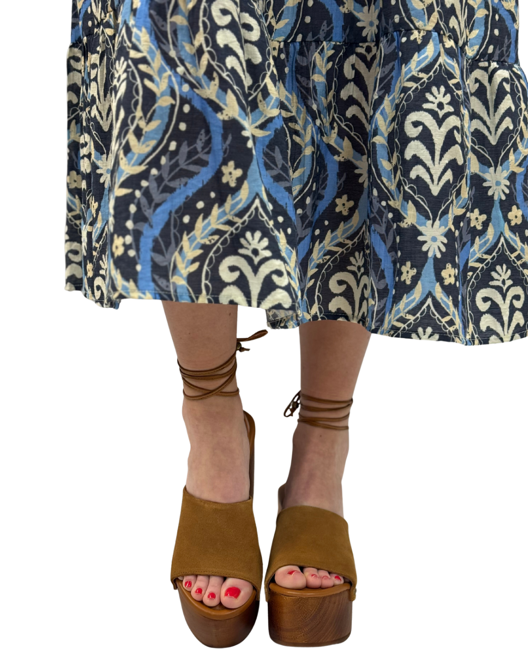 FRONT ROW WRAP CLOG in Vachetta
