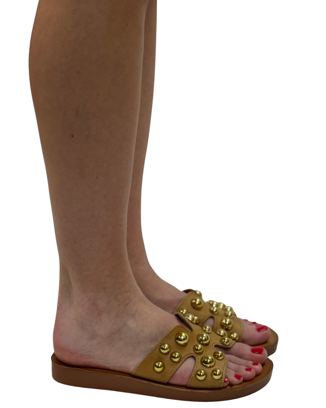 ALEX in Taupe + Gold