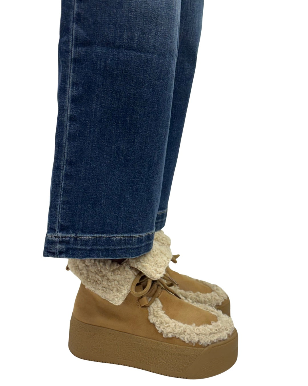 WARM AND FUZZY in Tan