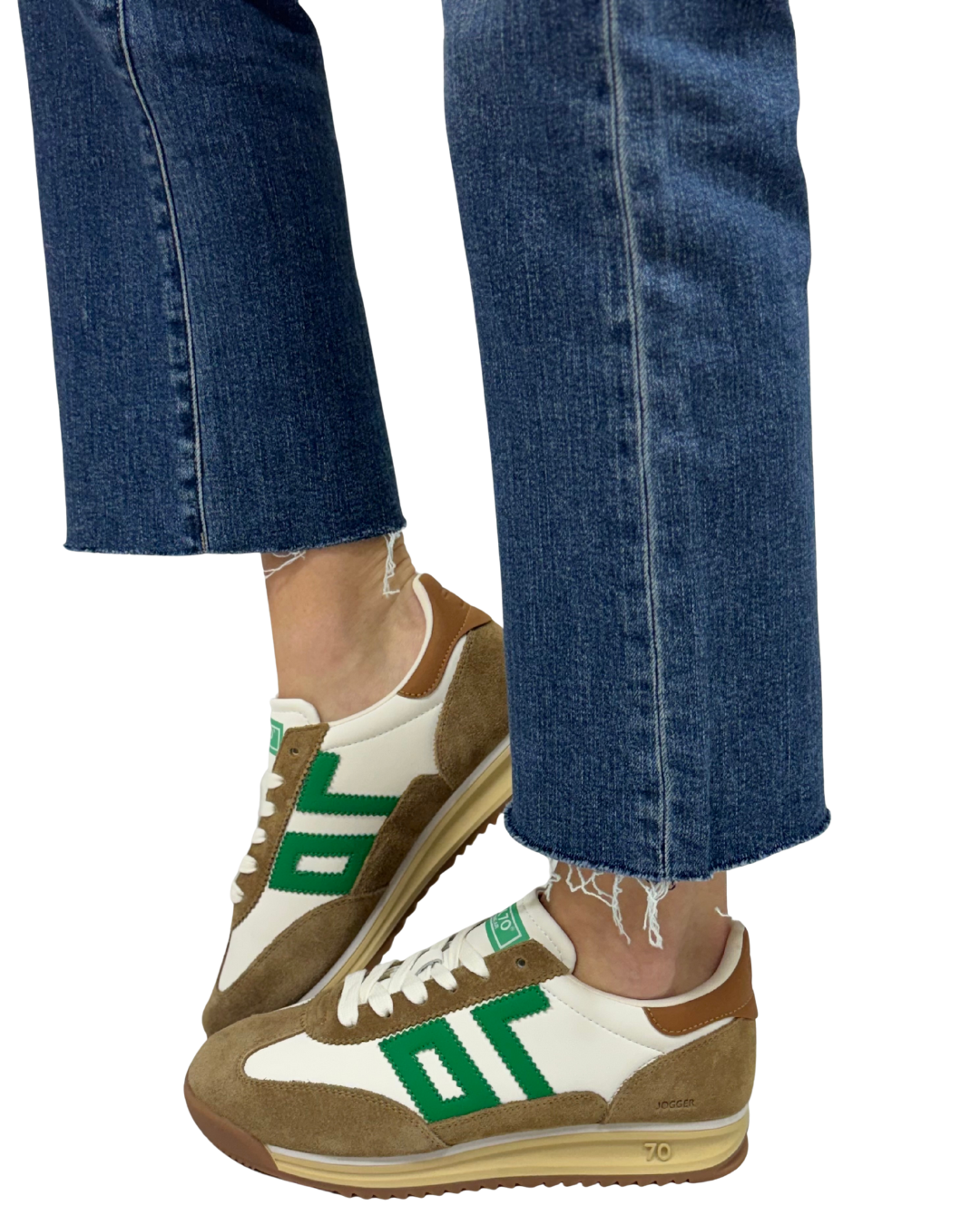JOGGER M in White Camel Green