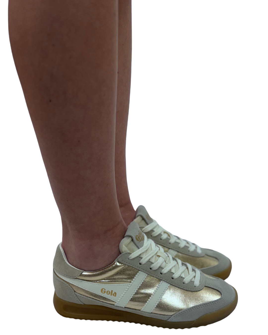 FIREFLY TRAINER in Gold + Off White