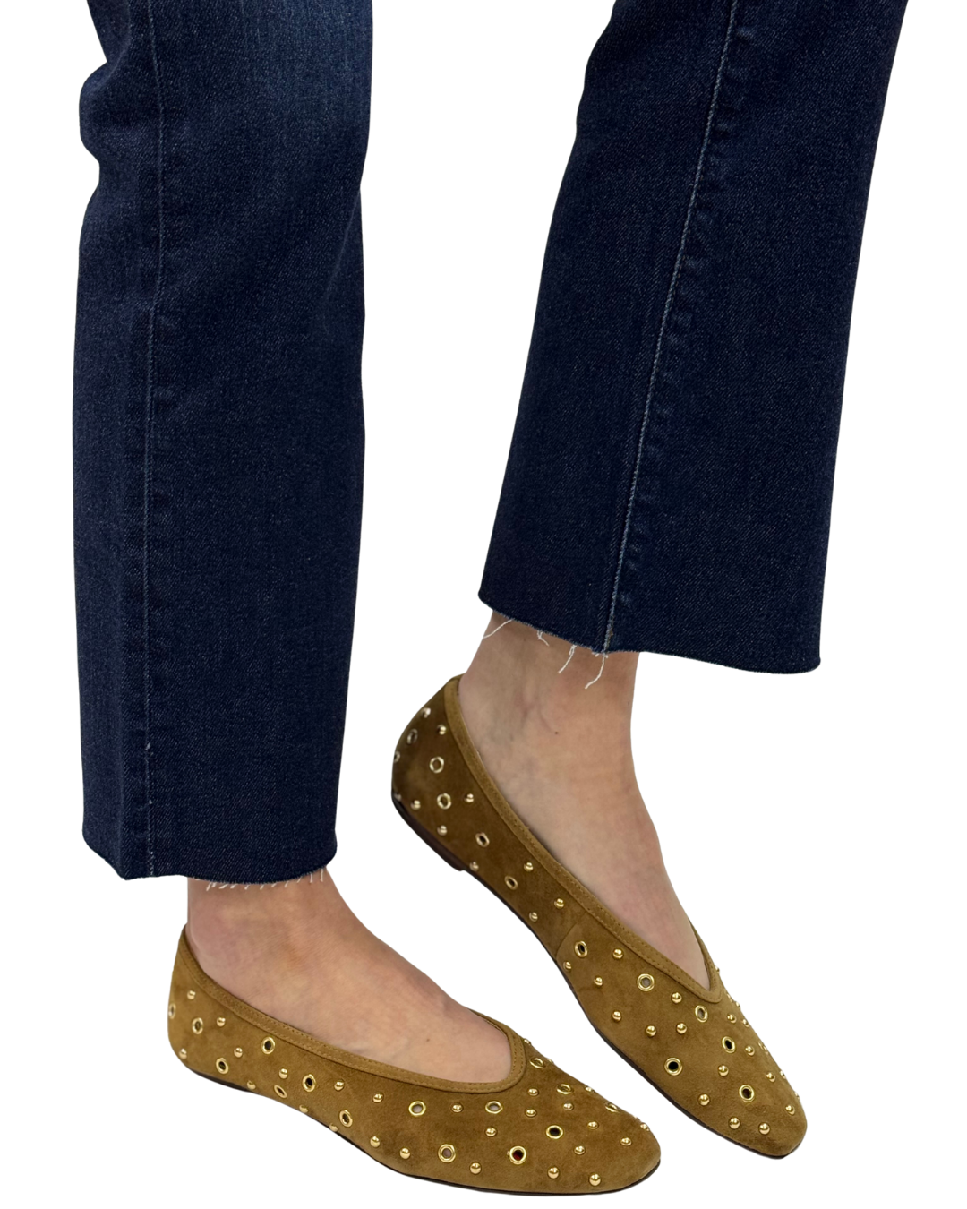 CARET STUD in Light Brown