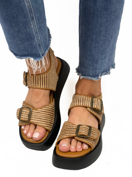 MANDI WEAVE SANDAL in Natural