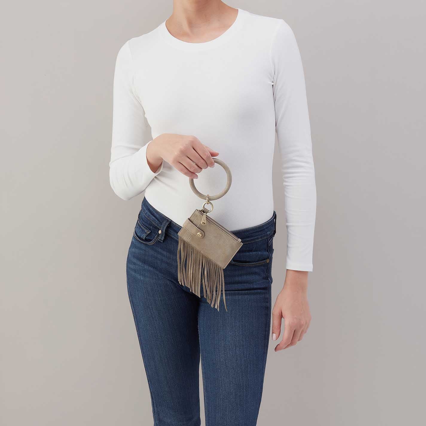 RING CREDIT CARD WRISTLET in Golden Granite