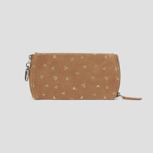 SPARK DOUBLE EYEGLASS CASE in Whiskey Printed