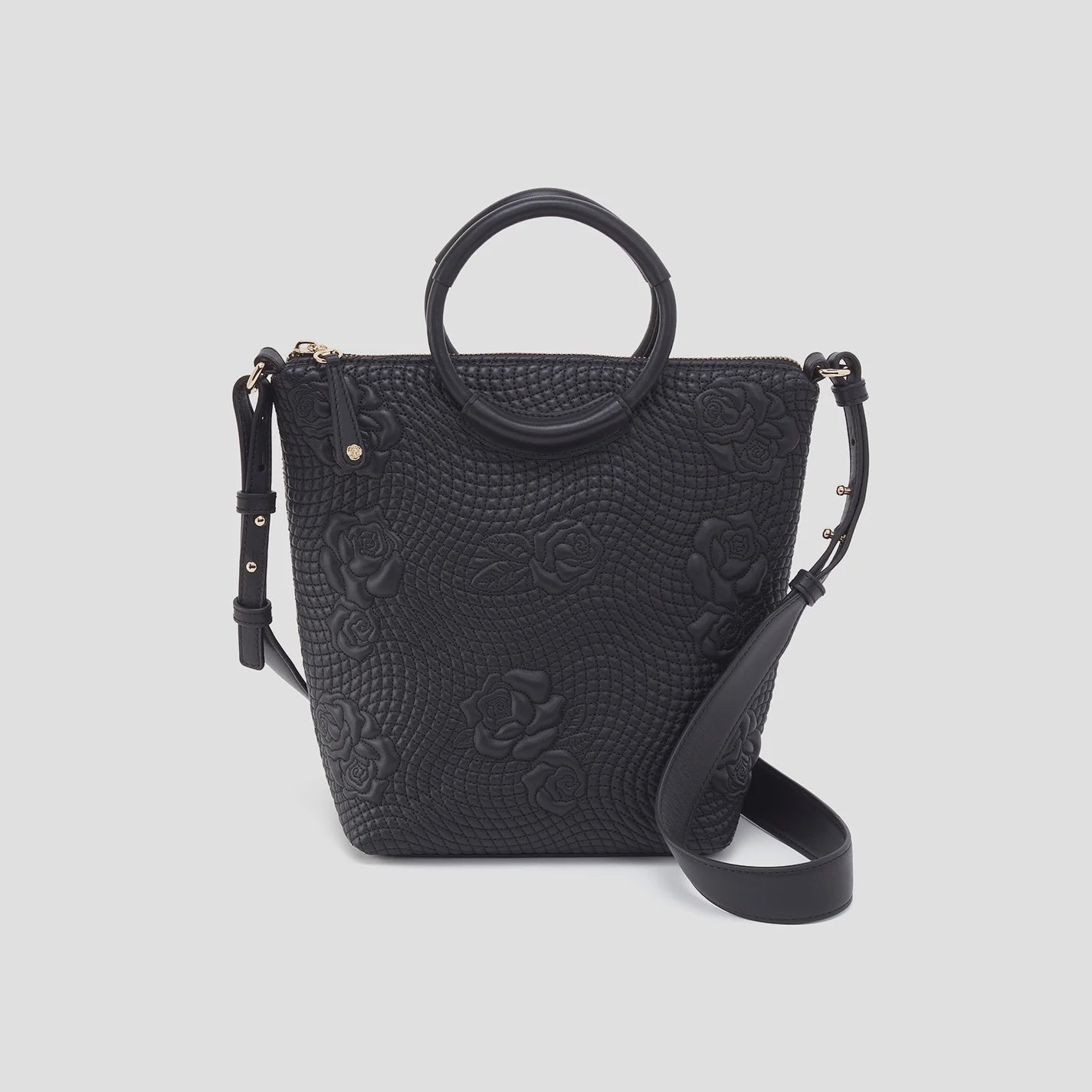 MAGGIE CROSSBODY in Black Embossed Flora