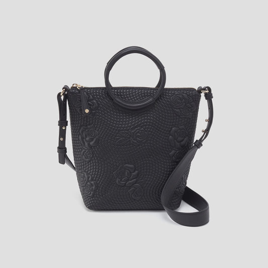 MAGGIE CROSSBODY in Black Embossed Flora