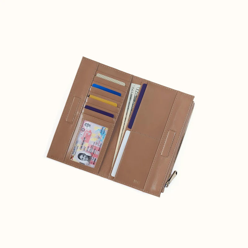 JILL LARGE BIFOLD WALLET in Woodsmoke