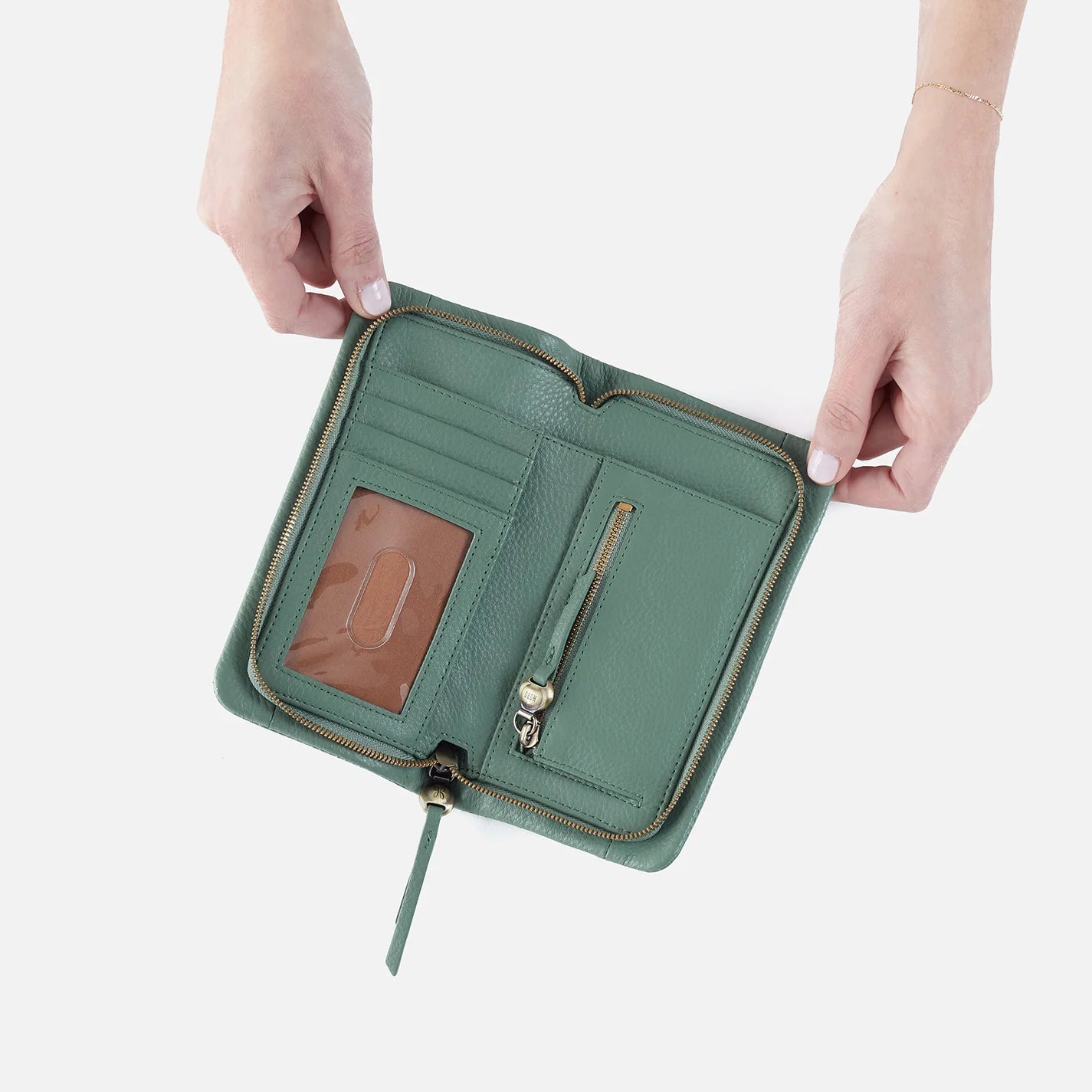 CASS LARGE WALLET in Ivy