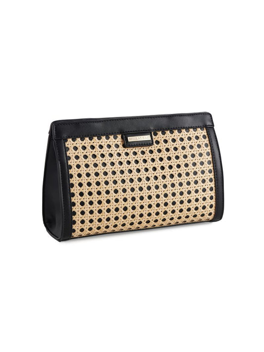 SOLEIL CLUTCH in Black