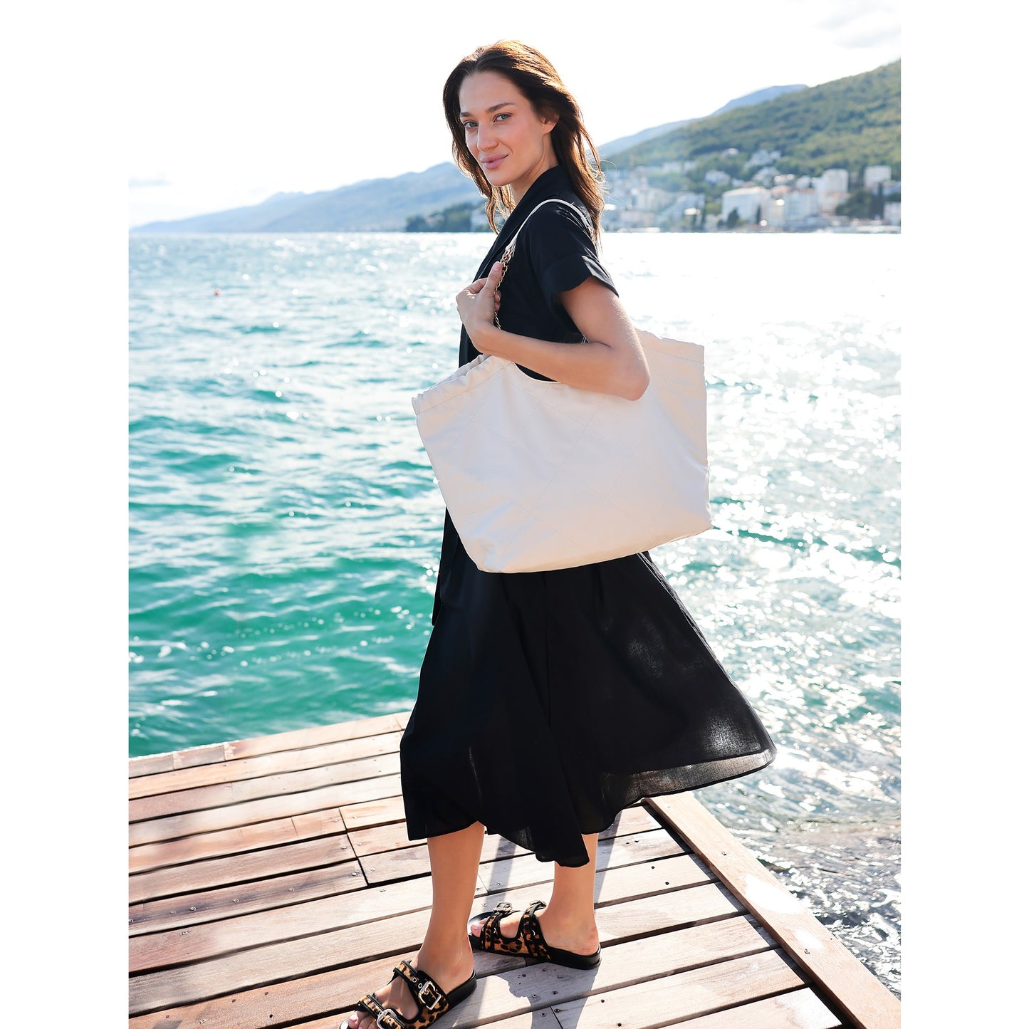 MADEMOISELLE TOTE in Ivory