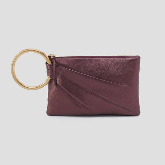 SHEILA RING CLUTCH in Frosted Plum