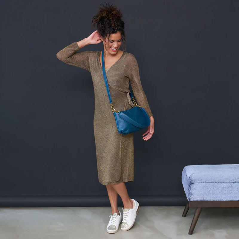ADVANCE SHOULDER CROSSBODY in Midnight Teal
