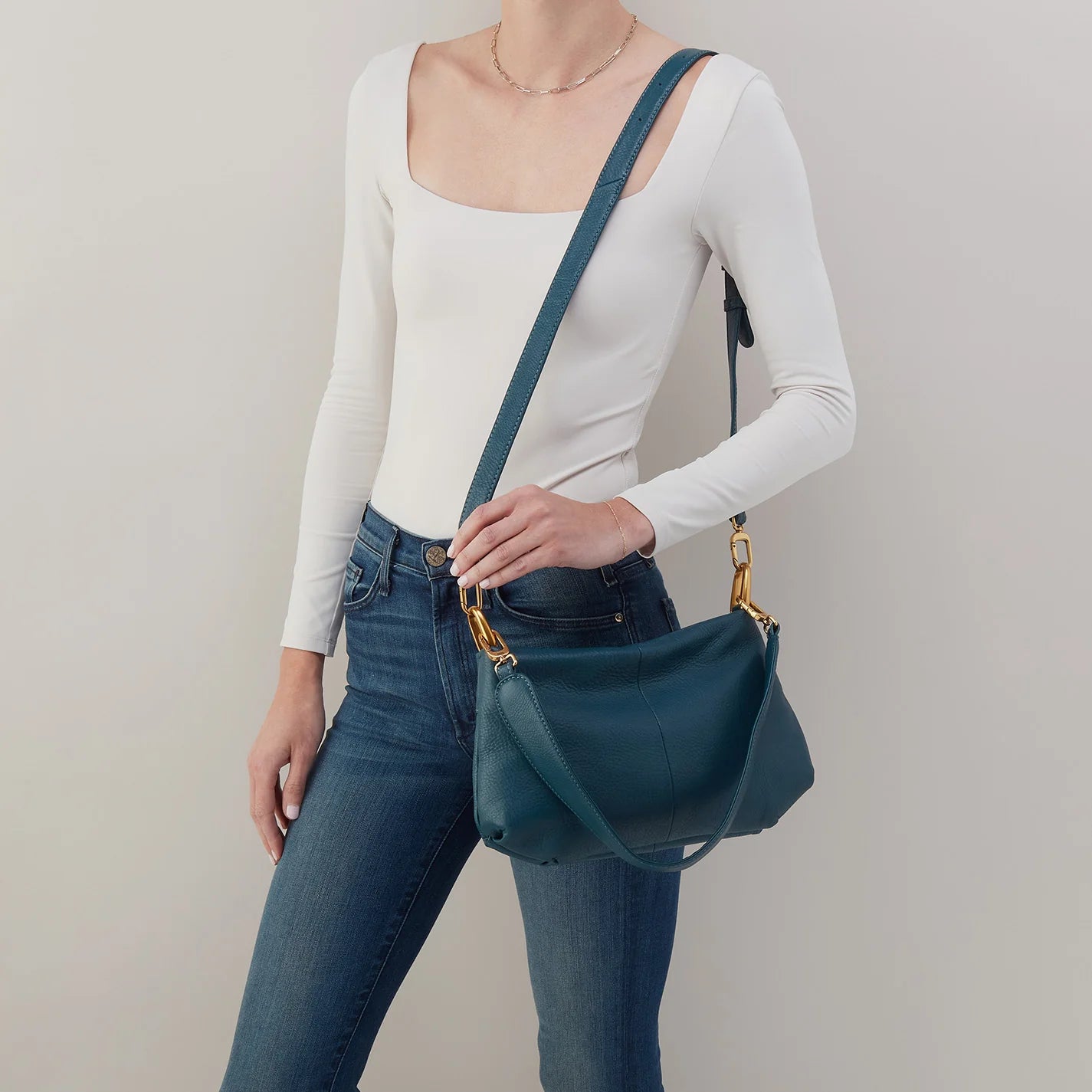 ADVANCE SHOULDER CROSSBODY in Midnight Teal