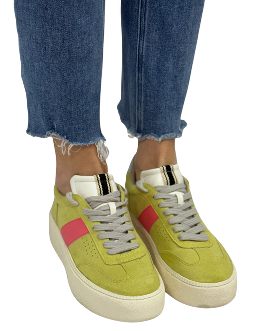 STACEY in Lime Suede