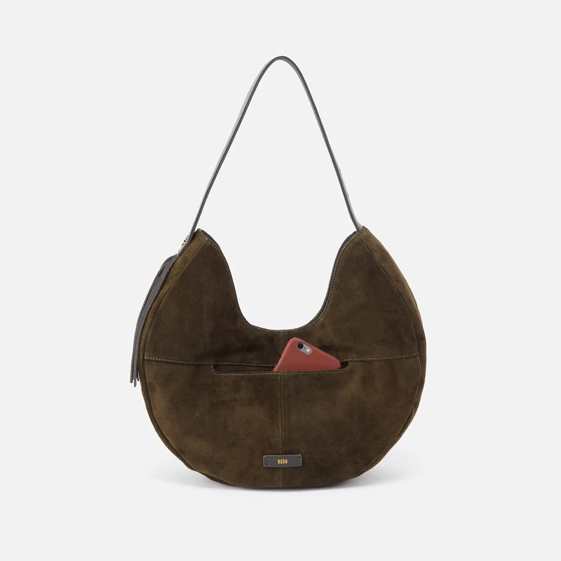 SAWYER HOBO in Herb Suede