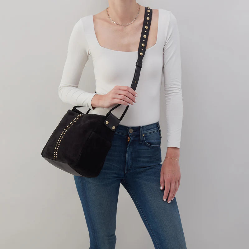 SHEILA CROSSBODY in Black Studded